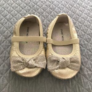 Gold Stuart Weitzman baby size 2
